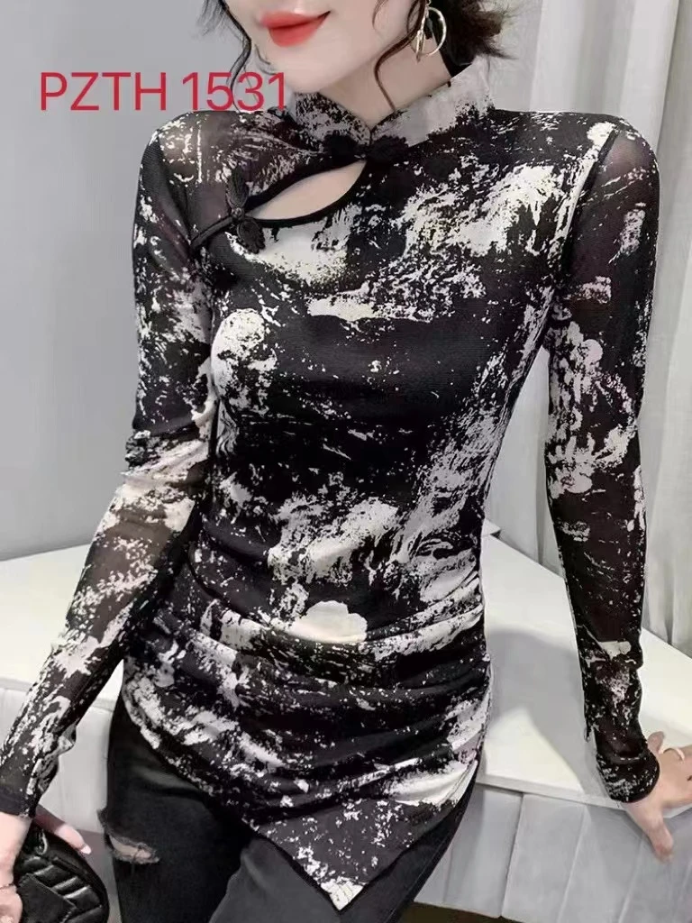 大码旗袍打底衫PZTH1531加肥加大