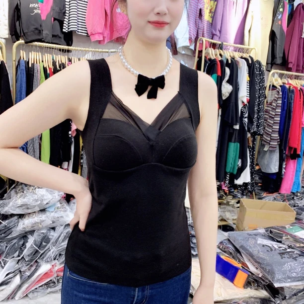 大码温暖吊带背心大码女装加肥加大码