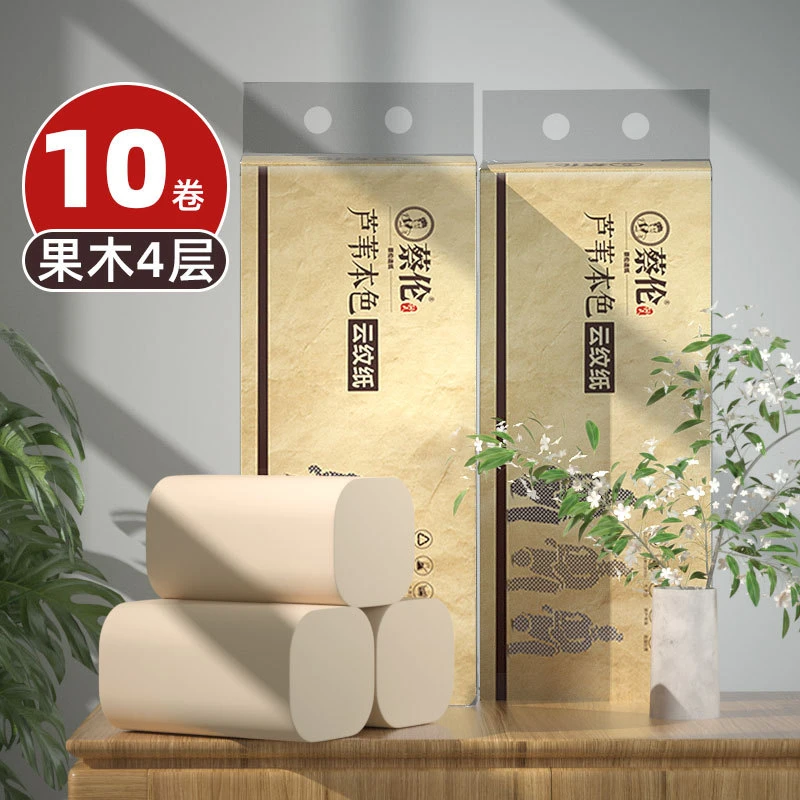 蔡伦大号原浆卷纸家庭必备纸巾无芯大卷卫生纸卷纸厕纸手纸家庭装