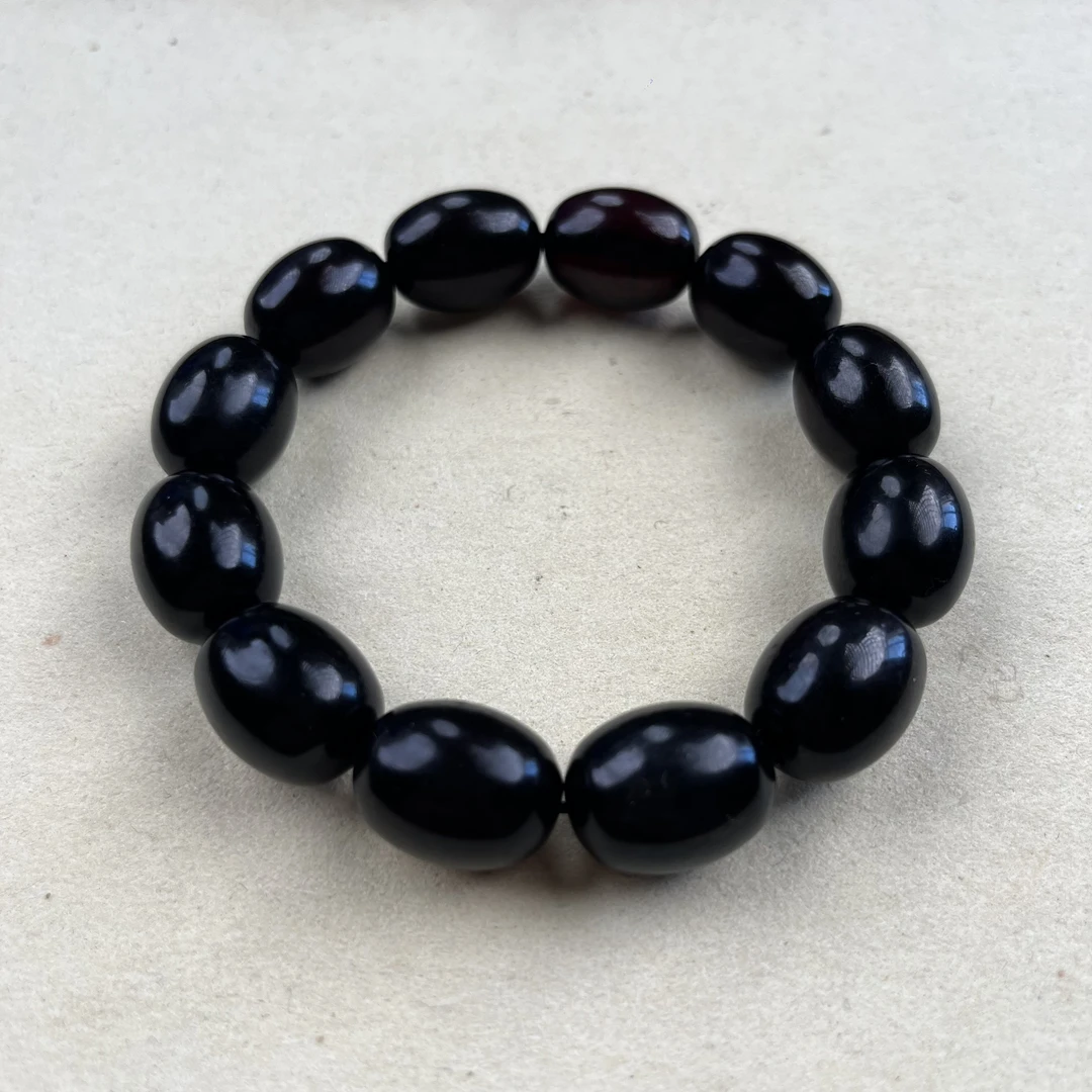 夏歌珠宝-缅甸翳珀15+枣珠手串单圈精美时尚素圈轻奢宝石简约气质