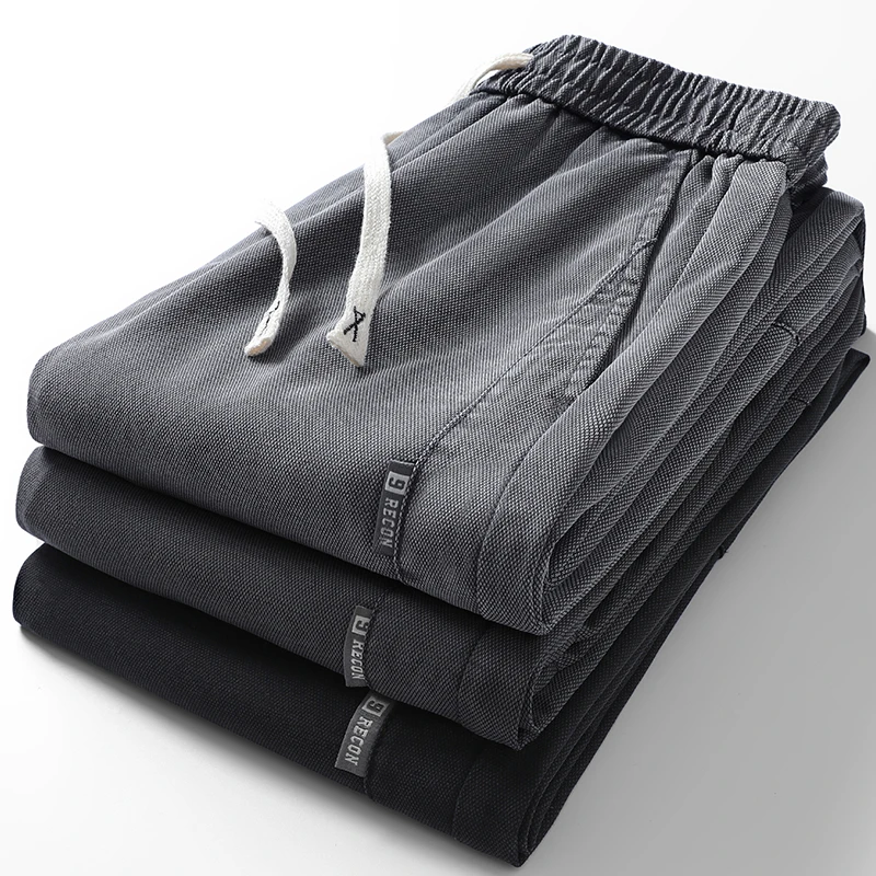 裤子男士早秋2024新款宽松束脚裤男士春秋季潮牌休闲裤男潮流百搭