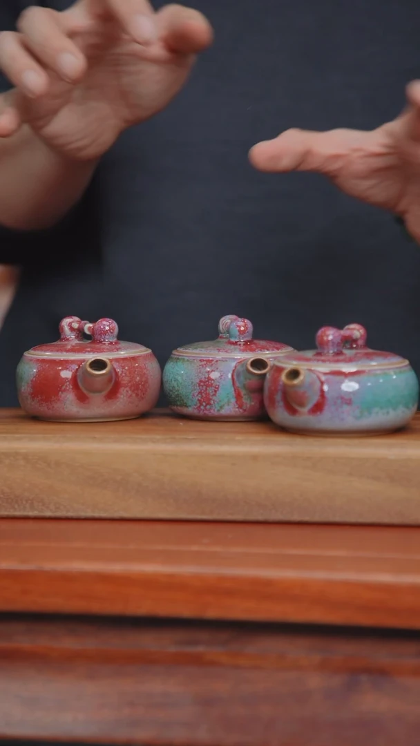 【闪购商品】17-4柿柿如意壶（苗幸伟 窑变随机）