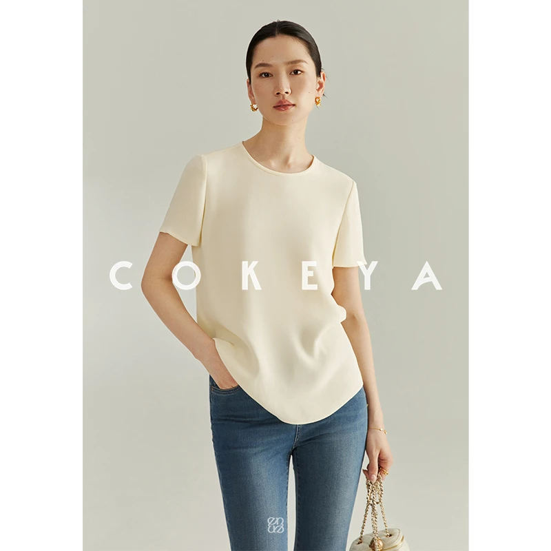 COKEYA/简约与奢华~6A级30MM层乔绉双宫级 真丝无袖背心女夏外穿