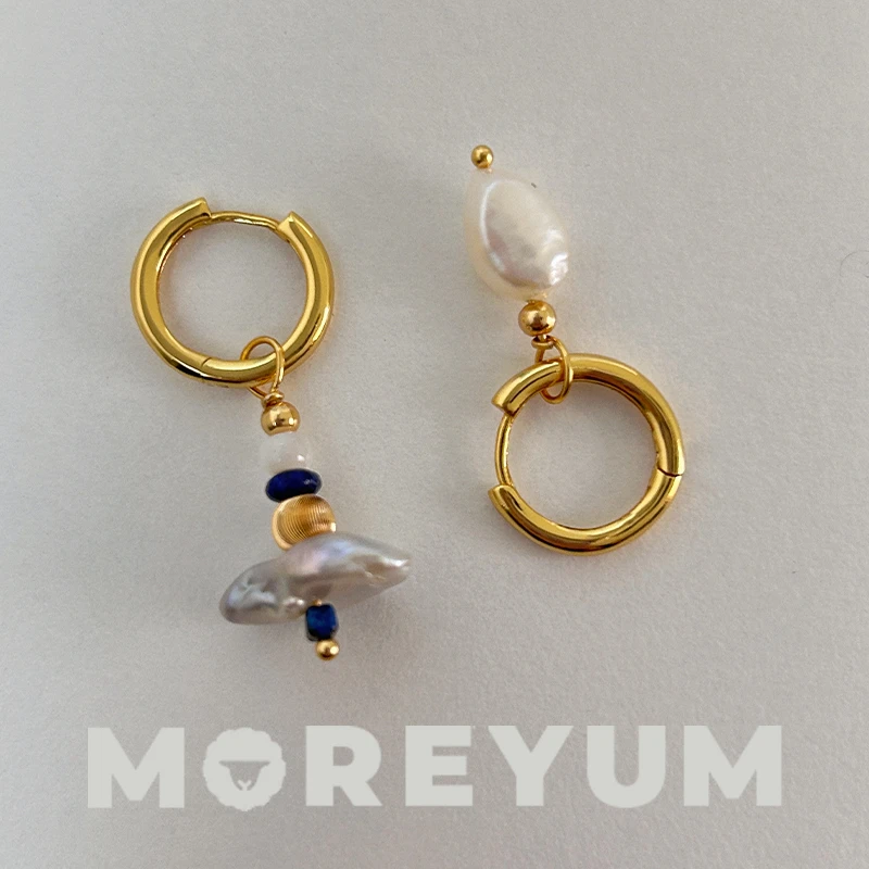 muyang/慕阳 925银耳饰 周雯雯专属手工复古法式小众耳环女巴洛克