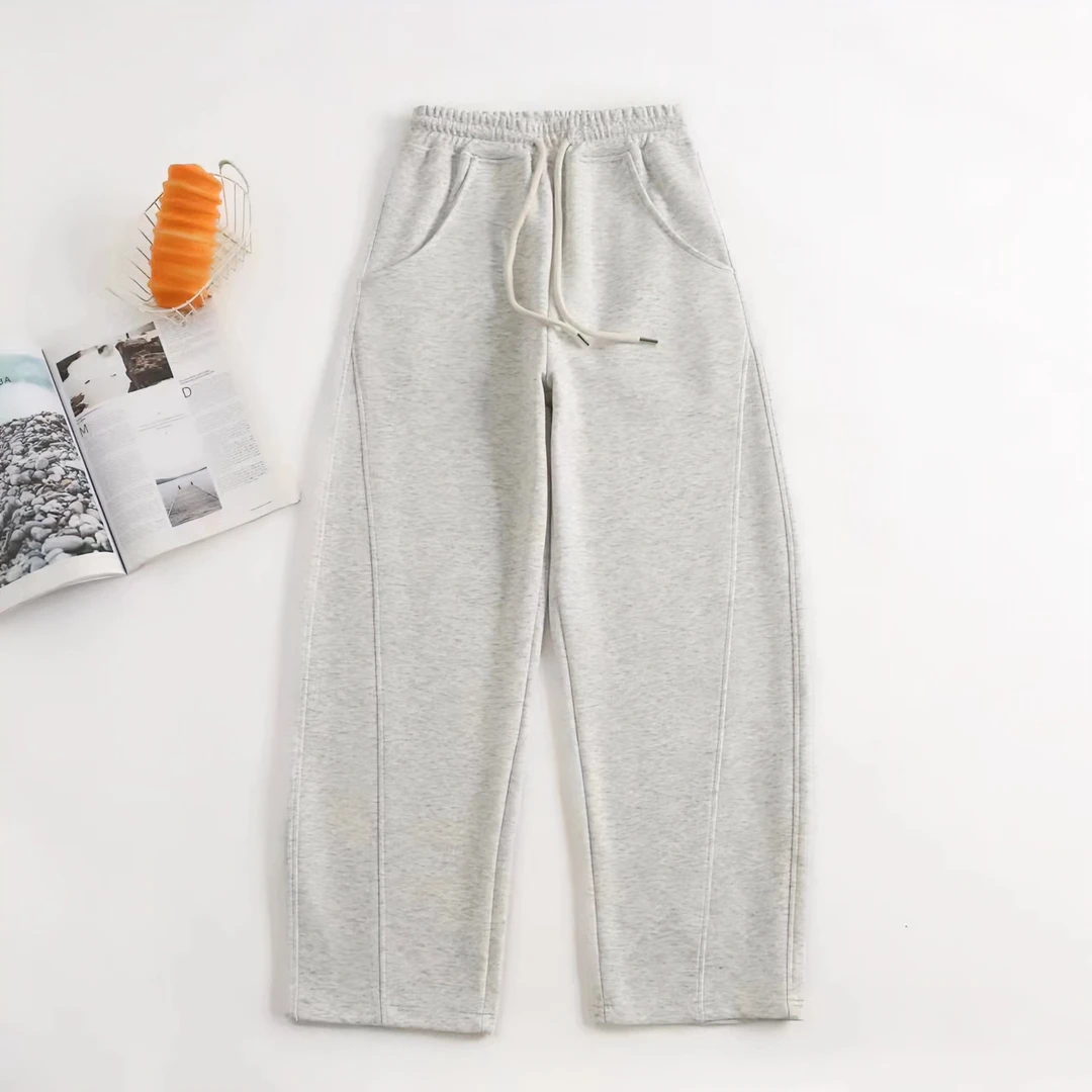 秋季新款香蕉阔腿裤时尚百搭宽松显瘦休闲裤针织