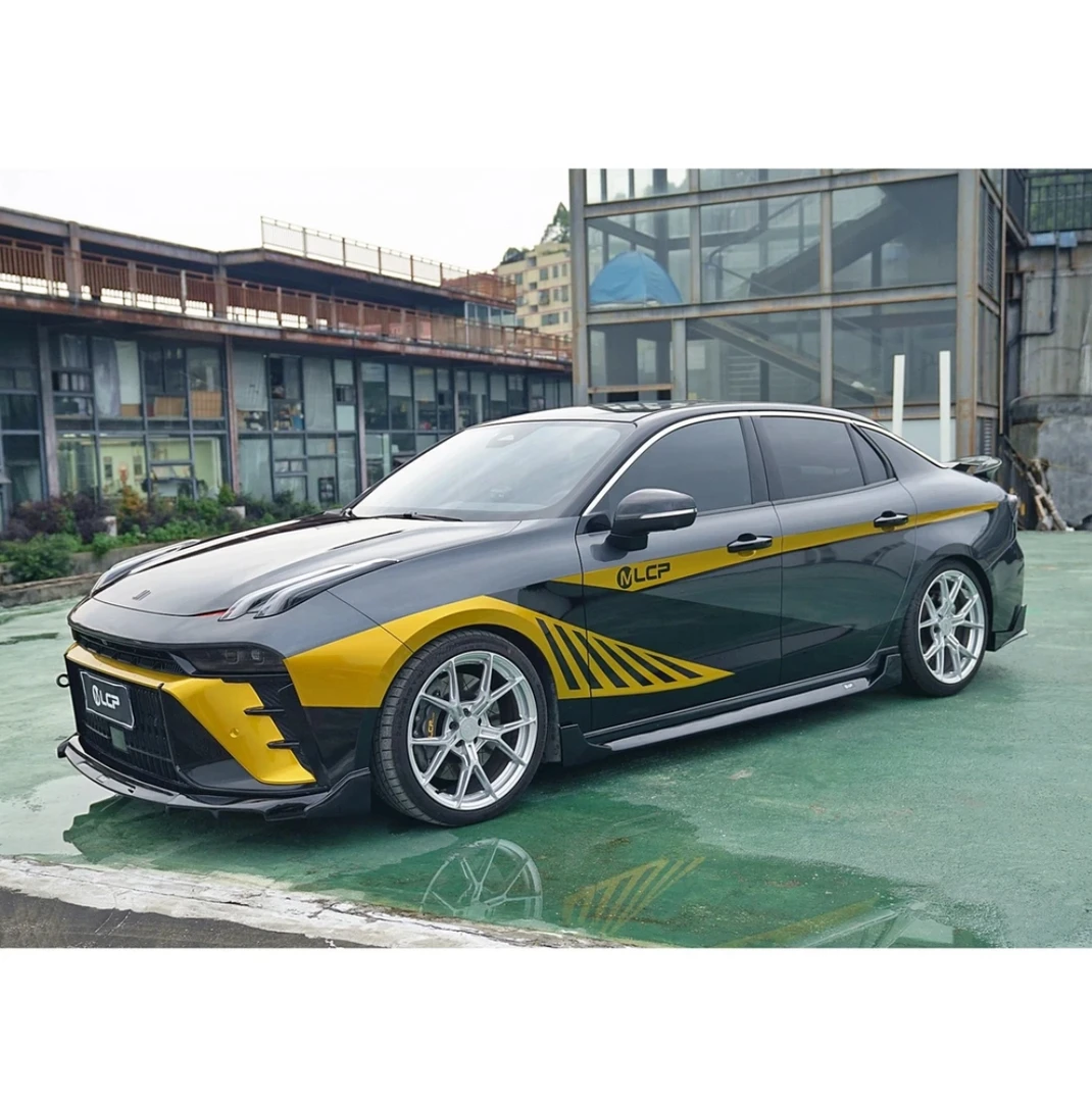 适用于23-25款领克03/03+包围外观套件MLCP前铲侧裙后唇改装黑化