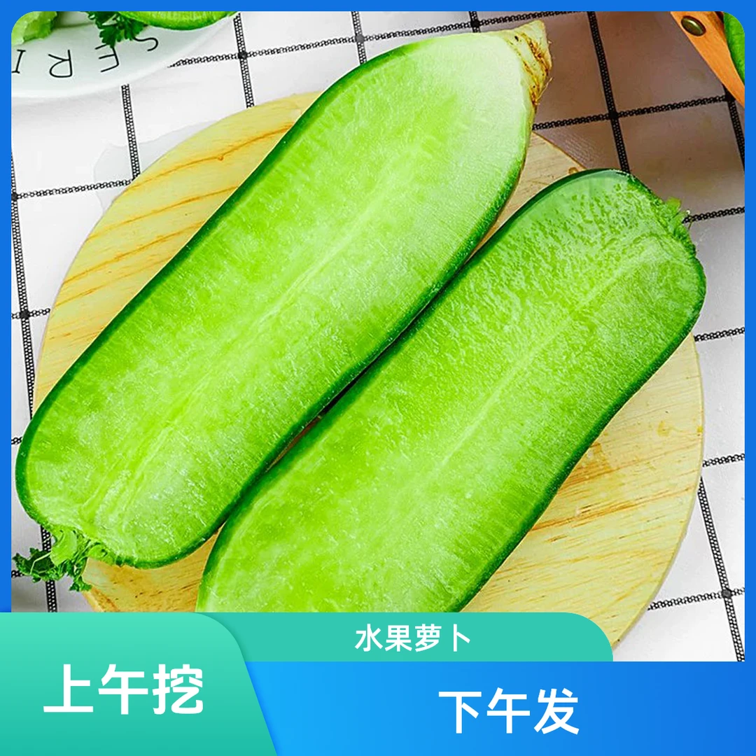 （五斤丹东沙窝水果萝卜）现挖萝卜翡翠萝卜清脆爽口现挖现