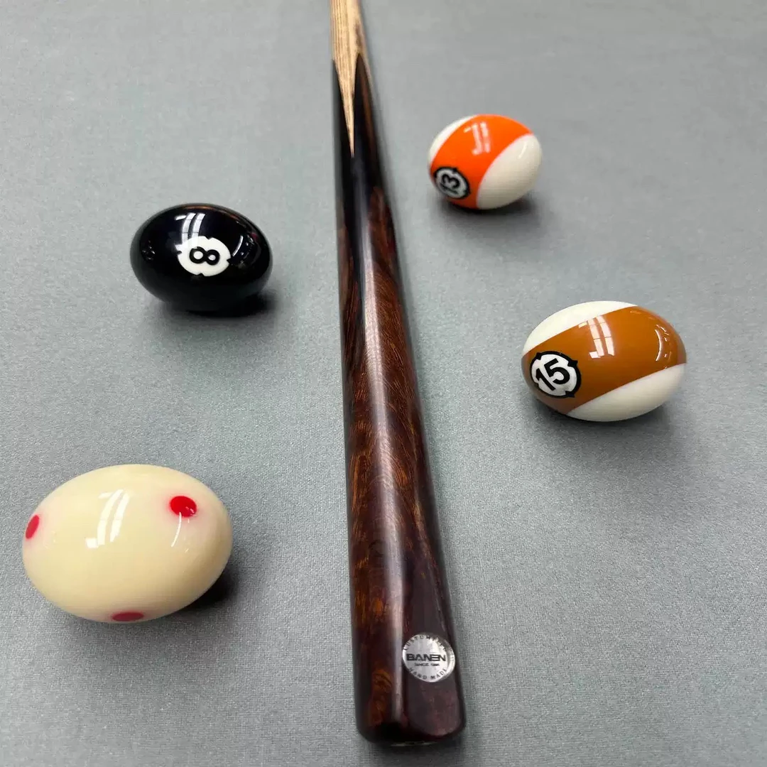 班恩E2职业桌球杆BANEN手工杆中式台球斯诺克免漆黑八小头通杆