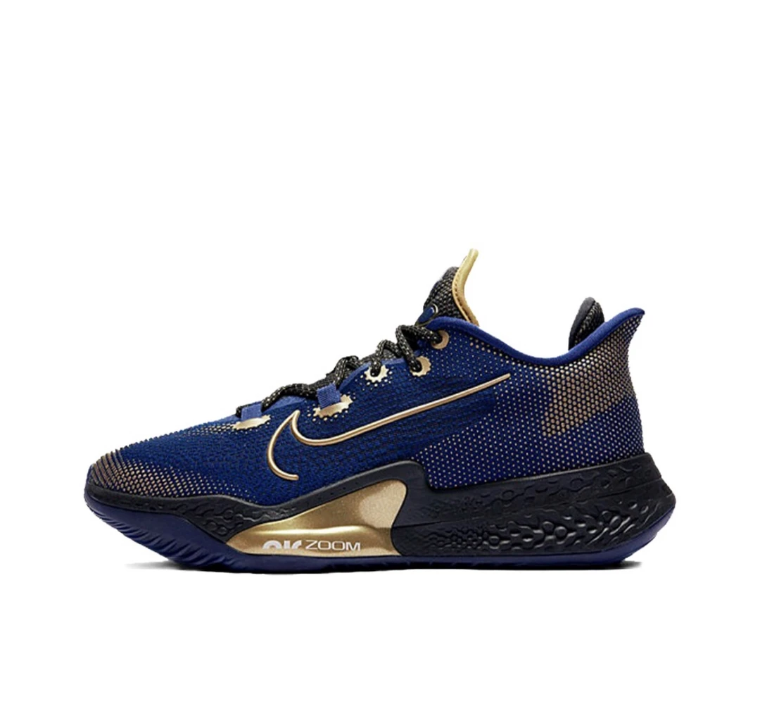 36码/内长230 全新正品配盒 Nike Air Zoom篮球鞋蓝金CK5707-400