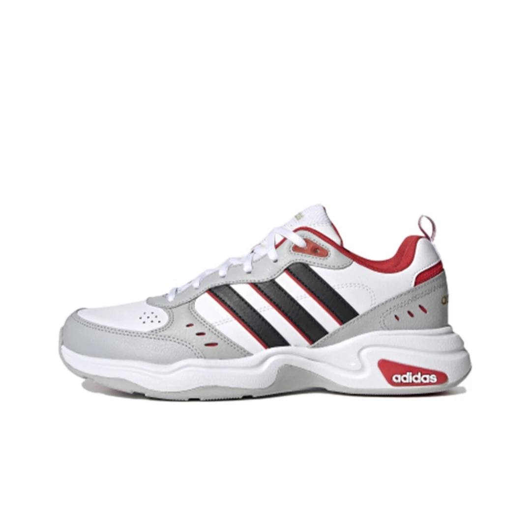 42码/内长260 全新正品阿迪达斯 生活休闲鞋男款白灰H05536