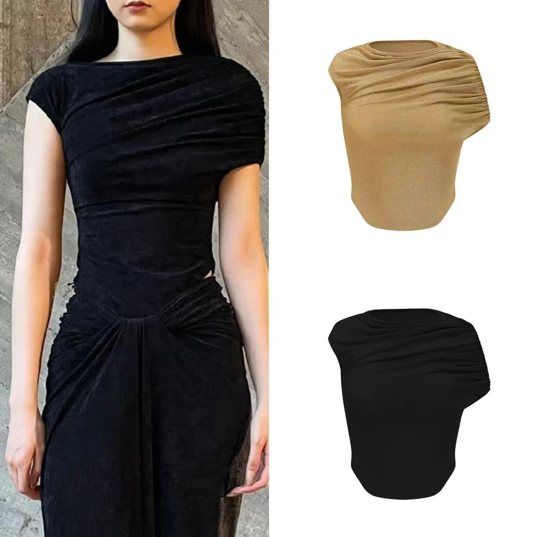 【LOCAT】OUDE WAAG 官方正品  丝绒抽褶上衣