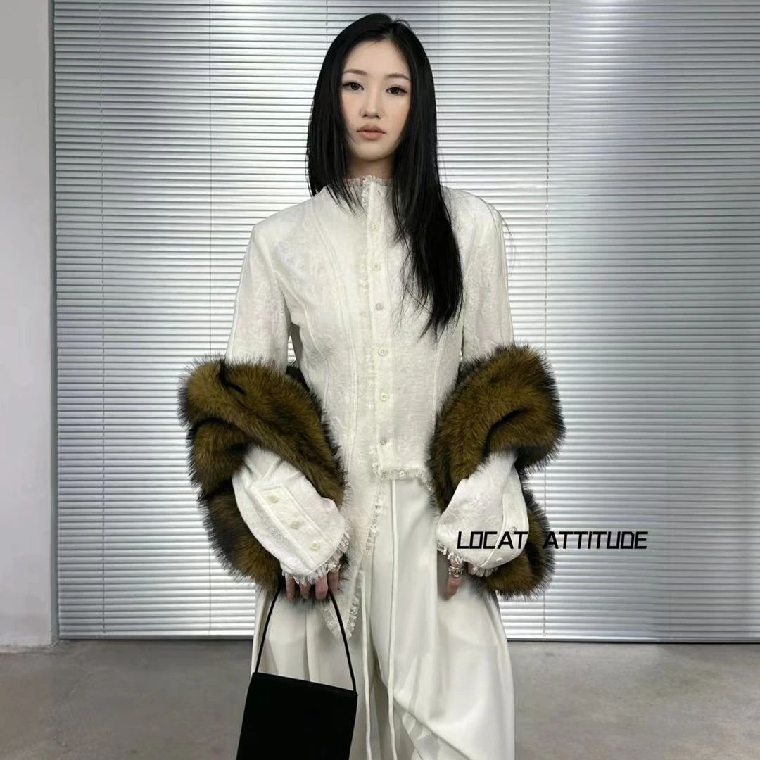 【LOCAT】elywood 抽褶花边开衫 24AW025YY