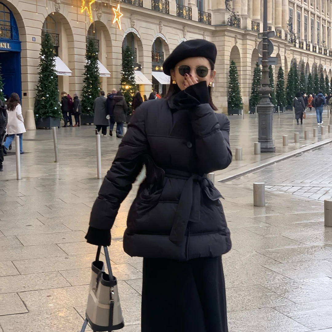 DIDI LAUREN“万年经典”高奢轻暖款气质百搭经典白鹅绒保暖羽绒服