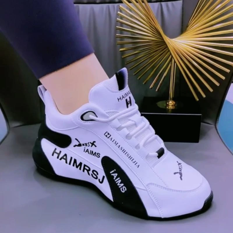 正品真皮时尚休闲鞋子男女同款鞋2024夏季韩版百搭软底潮鞋跑步鞋