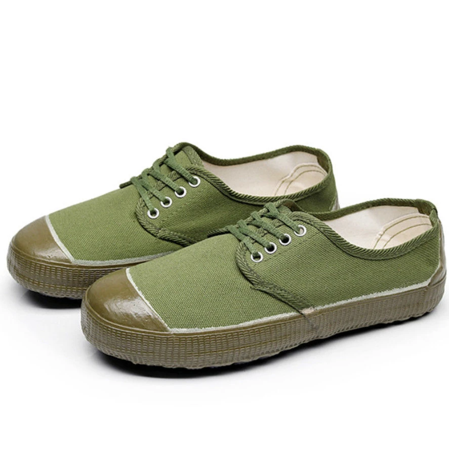 春秋解放鞋男训练鞋黄胶鞋工地劳动工作鞋劳保鞋帆布农田鞋黄球鞋