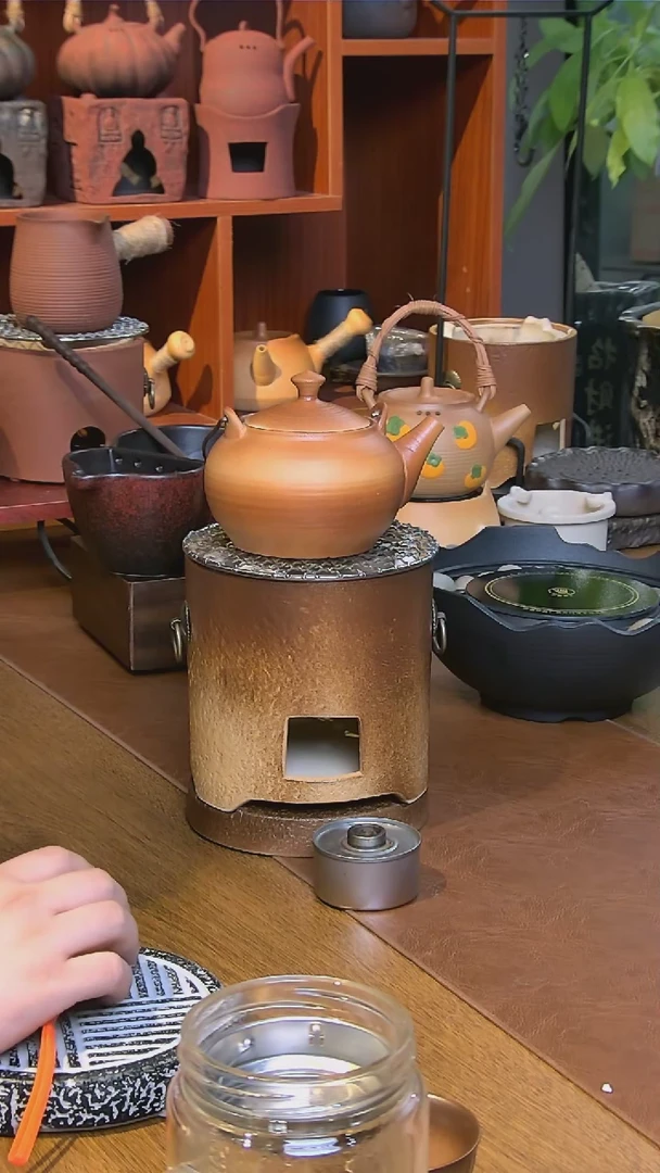 【闪购商品】陶土高碳炉加提梁壶