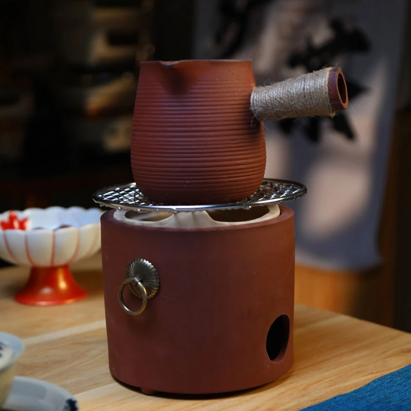 紫砂煮茶炉 炭炉围炉煮茶罐罐壶烤茶壶 煮茶壶