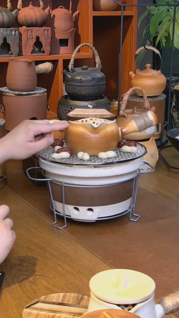 【闪购商品】煮茶大碳炉加盖子加600ml罐罐壶整套
