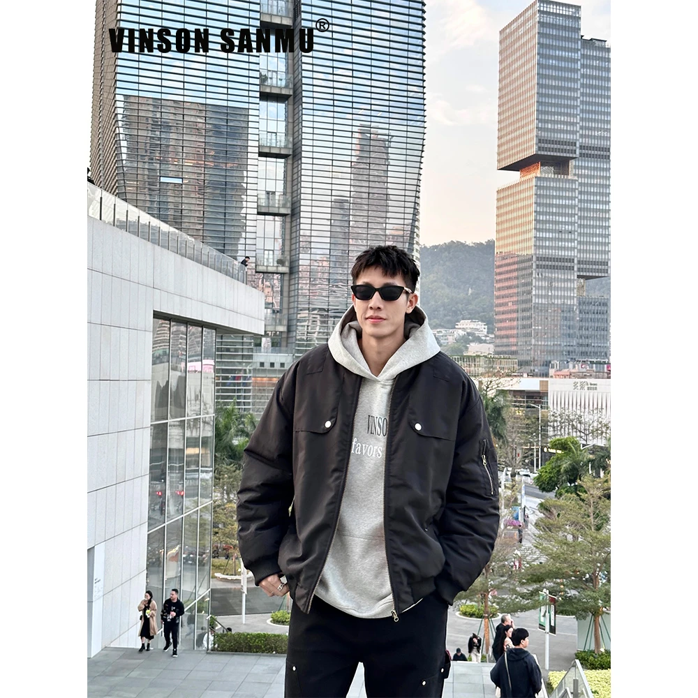 【年末专场专属】新款美式飞行员夹克棉衣外套男宽松棒球加厚棉服