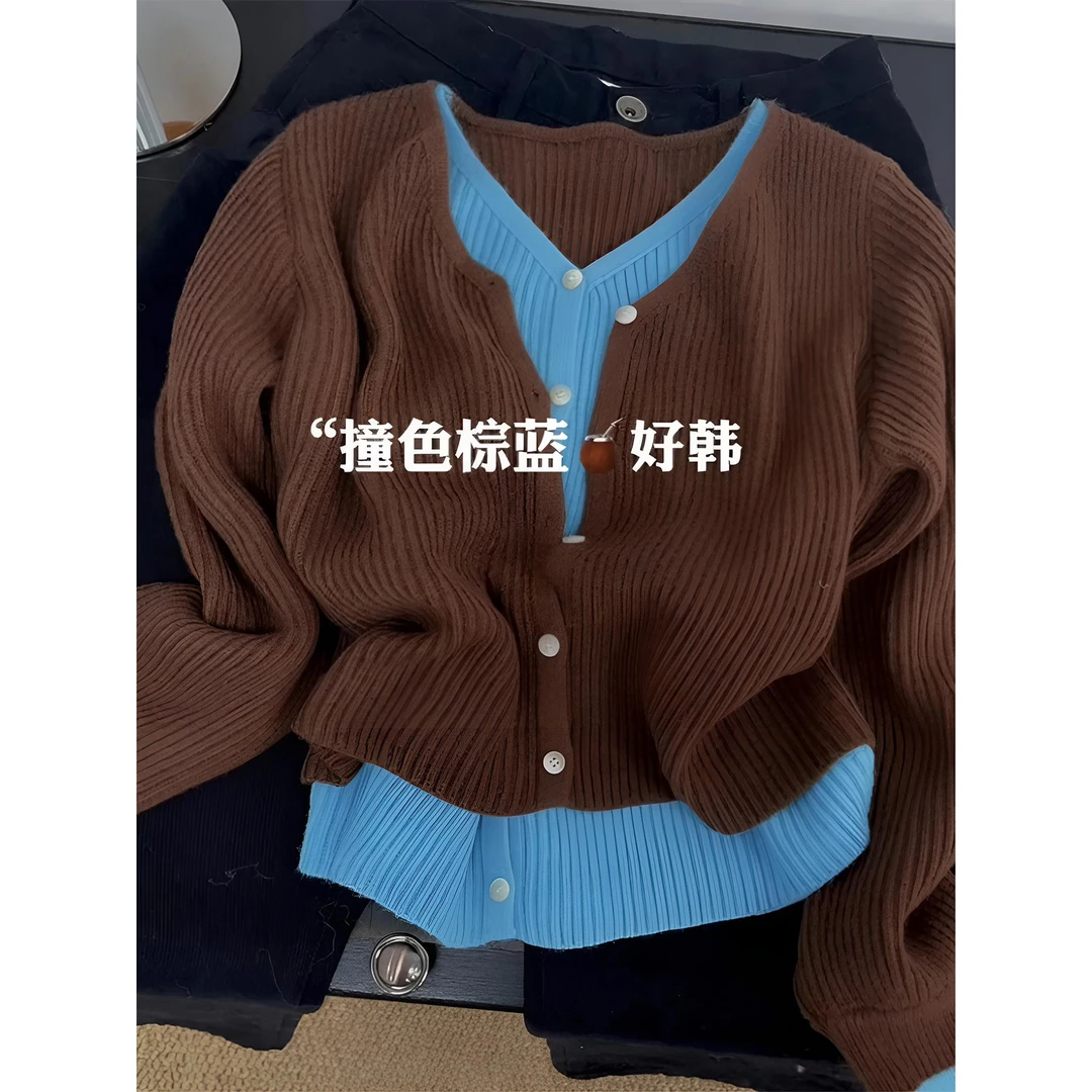 parkyeon高级感慵懒风宽松毛衣女2024新款韩系入秋气质洋气上衣