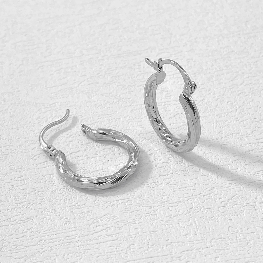 铜合金耳饰 木木（CJ4880）内径14毫米 耳饰