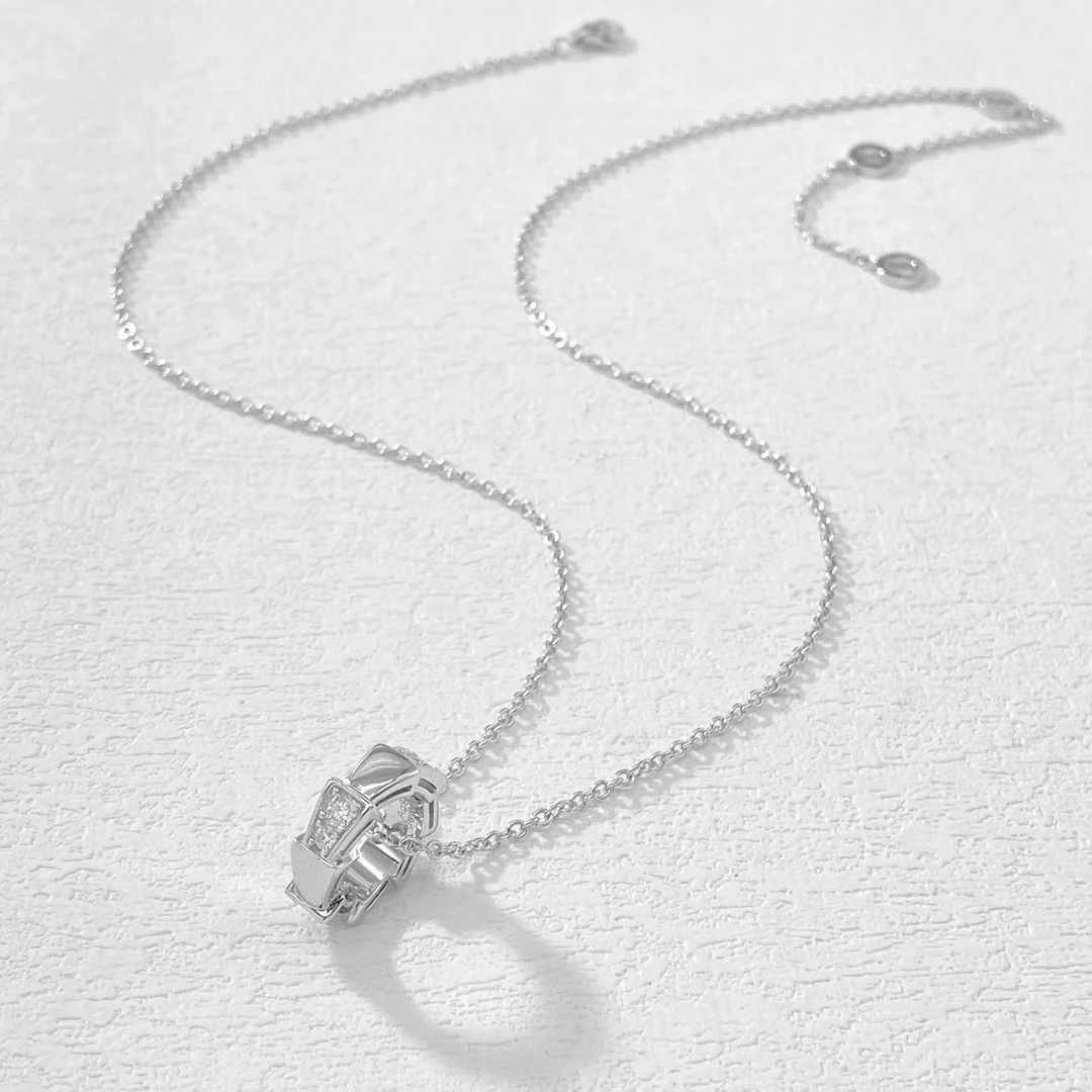 坠链均925银莫桑石 木木（MH9） 49厘米 925银项链 8颗