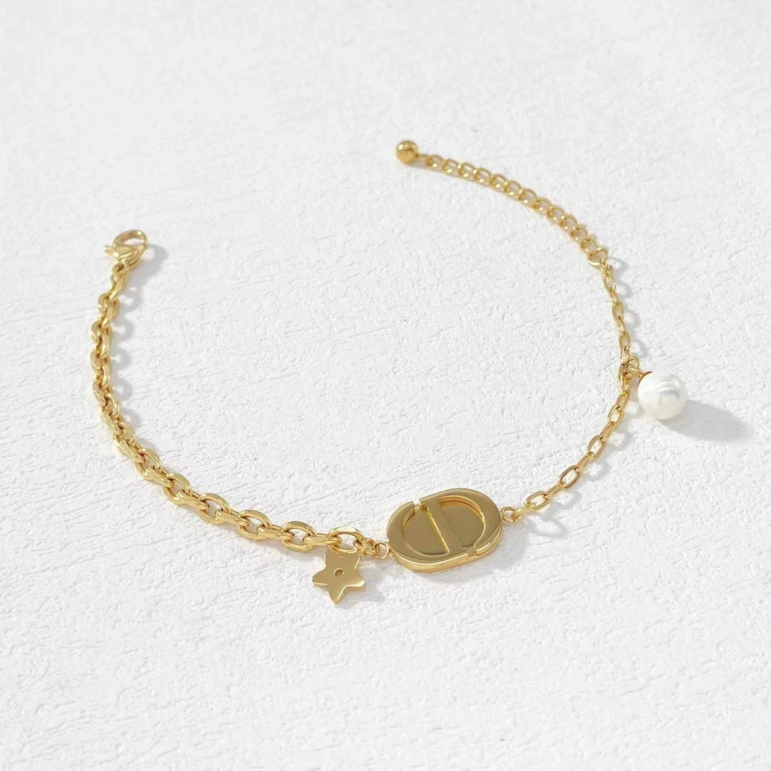 钛钢手链 木木（RZ5576） 19厘米 猪鼻子星星AB链条手链