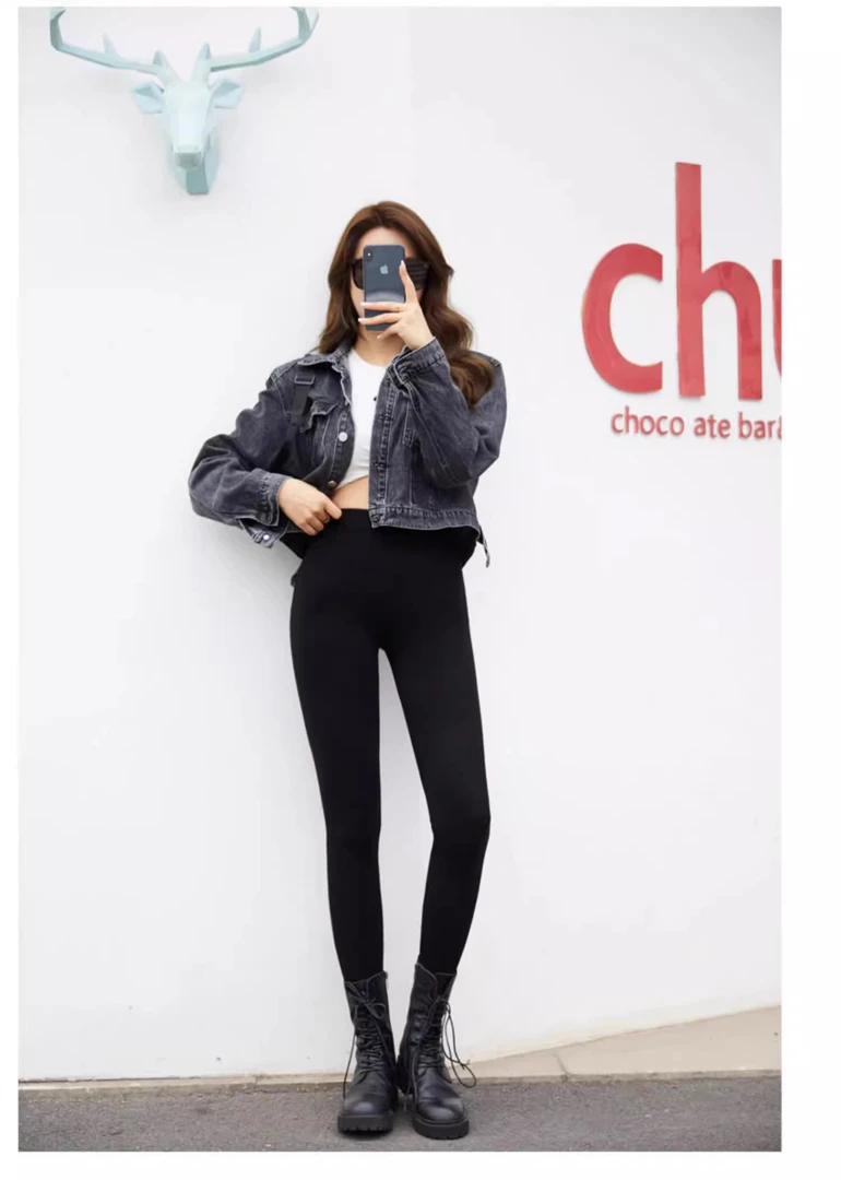 A177加绒打底裤秋冬外穿大码紧身秋裤防寒保暖06