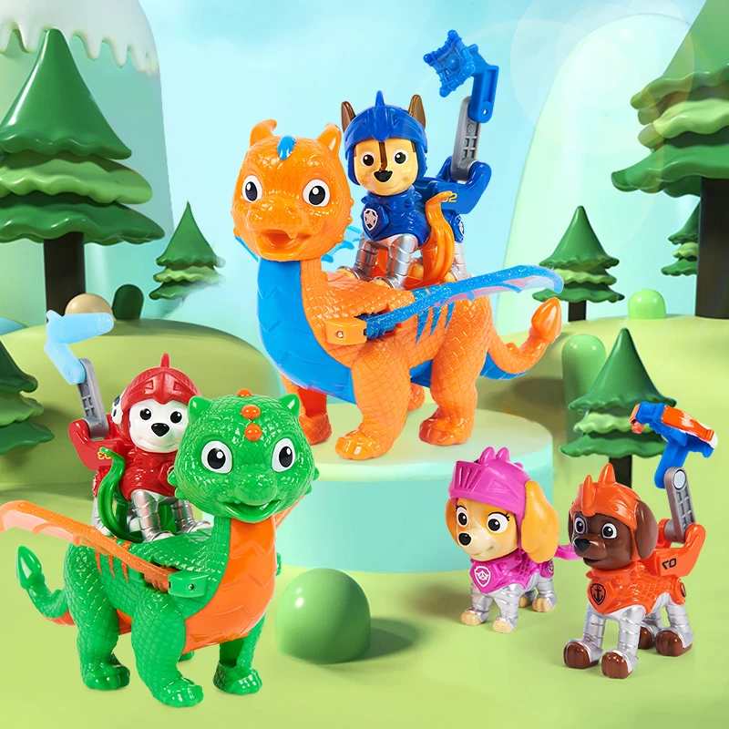 PAW PATROL/汪汪队立大功玩具龙骑士救援公仔狗狗玩偶汪汪队玩具