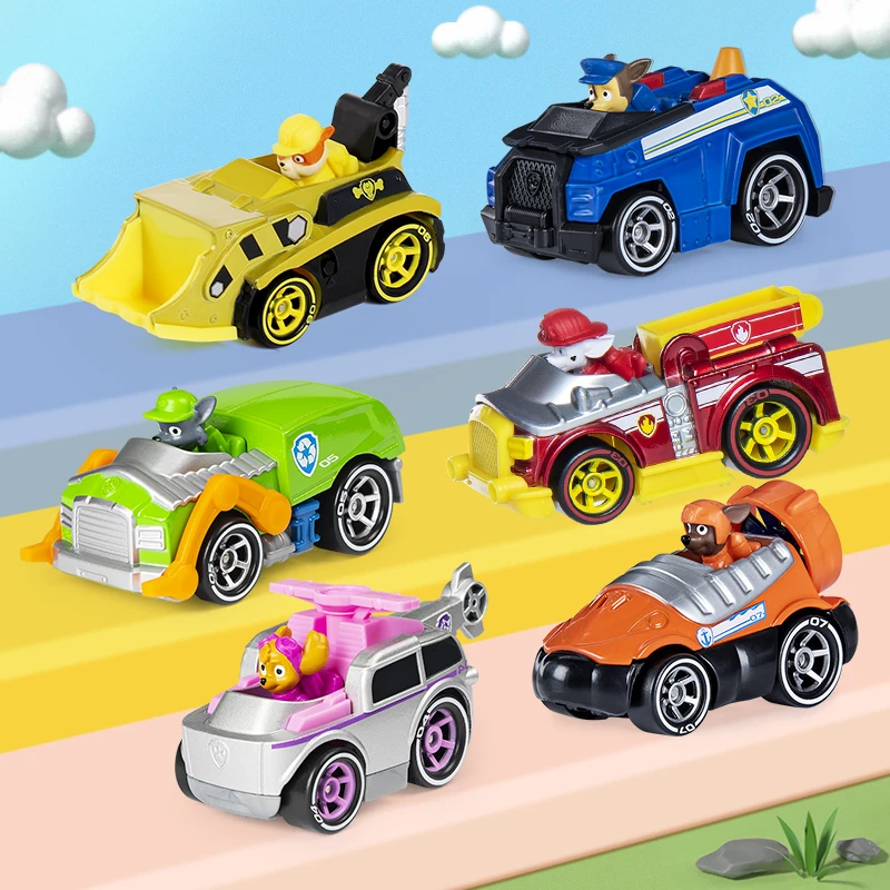 PAW PATROL/汪汪队立大功合金车系列小赛车收藏级救援车套装玩具