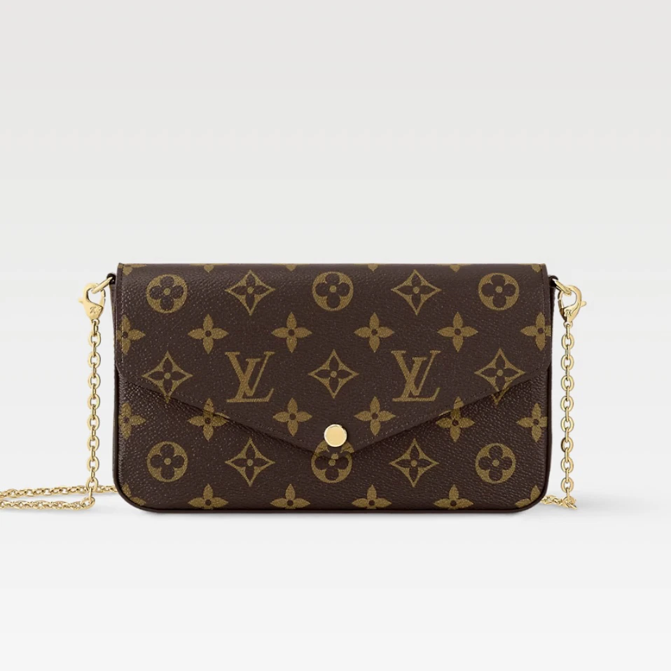 99新 LouisVuitton/路易威登 思思/三合一链条包/公价11100