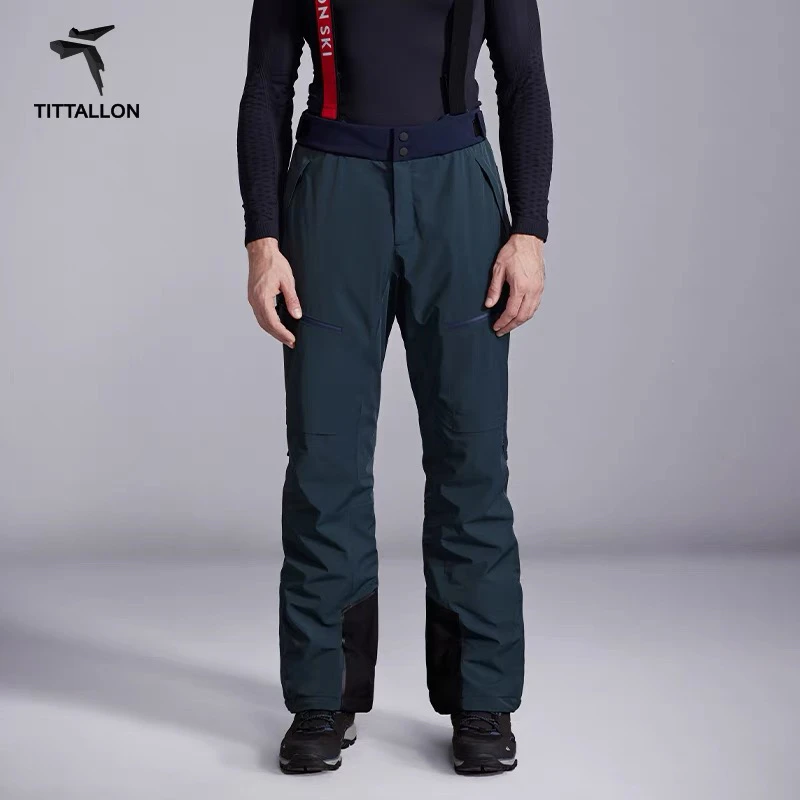 【P系列】Tittallon体拓新款男式四向弹力高端专业双板背带滑雪裤