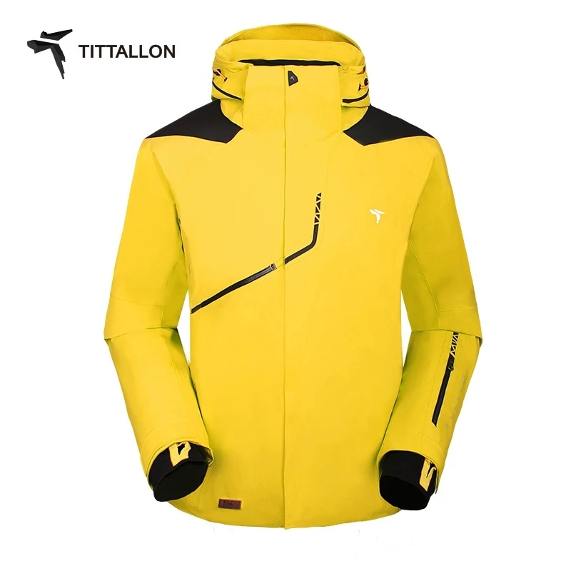 TIttallon体拓秋冬男保暖单双板滑雪服 户外时尚连帽滑雪服
