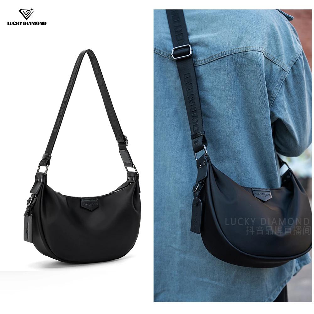LUCKY DIAMOND品牌新款饺子包轻便通勤单肩包百搭运动休闲斜挎包