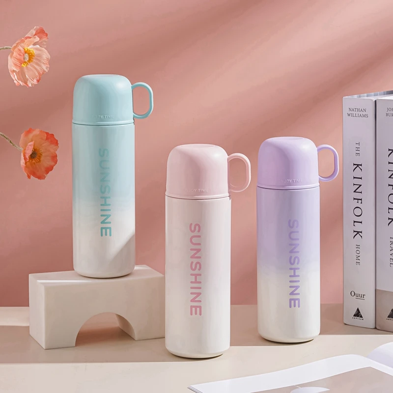 高颜值316不锈钢保温杯大容量女水杯耐高溫茶叶分离杯吸管双饮杯