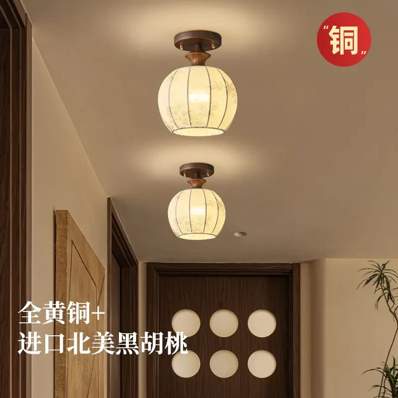 走廊过道入户玄关灯具复古氛围阳台小卧室现代简约单头吸顶灯