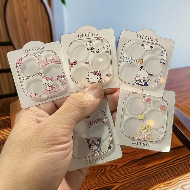 适用苹果15Pro可爱小猫镜头膜iPhone14Promax 一体全包后摄头膜13