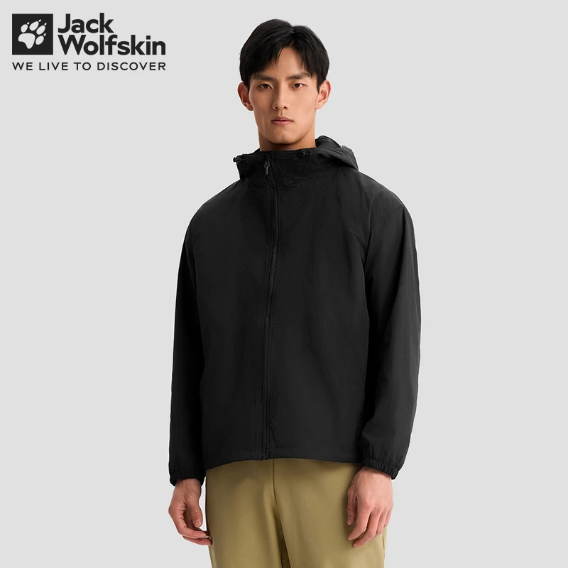 JackWolfskin德国狼爪新款户外男士防风防泼水轻薄夹克|5324051