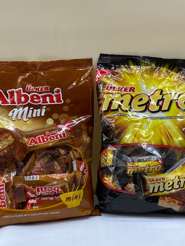 ULKER/优客Albeni*metro牛奶夹心巧克力500g2袋