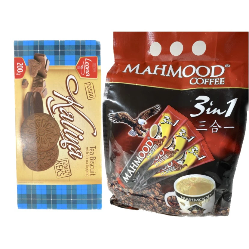迈哈姆特咖啡mahmood coffee三合一速溶咖啡18克*48袋＋饼干200g