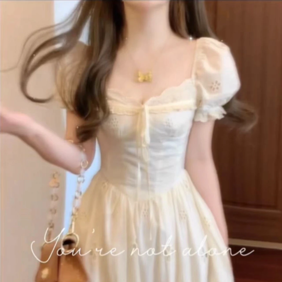 气质淑女高级感百搭连衣裙辣妹学院风小个子夏装丁达尔穿搭2024年