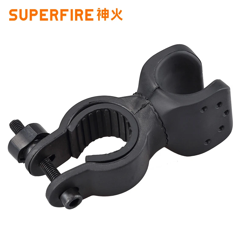 SUPERFIRE/神火自行车手电筒灯夹前灯架固定支架26650车夹配件