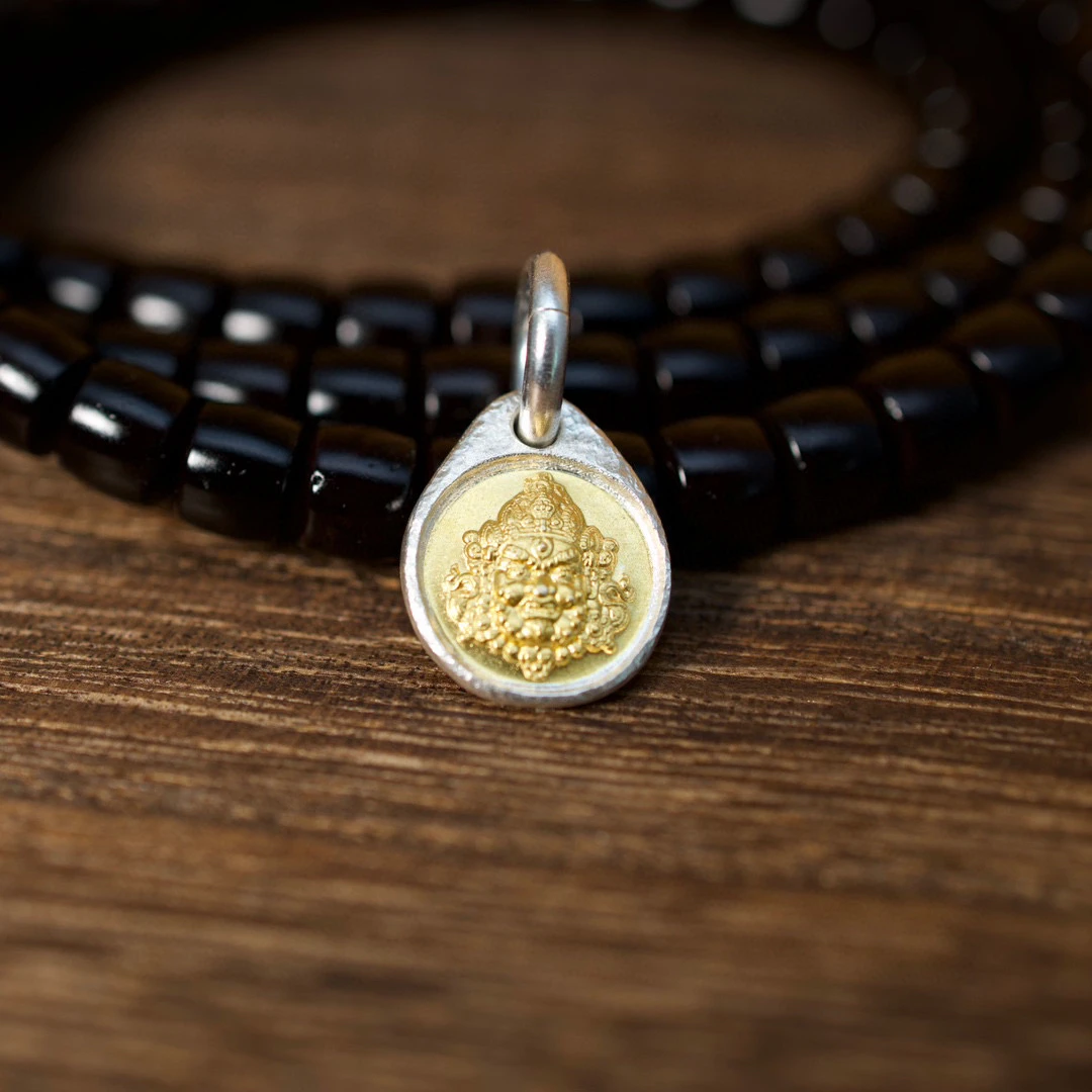 足银银制品 999足银黄财神 小侧挂 百搭国风设计