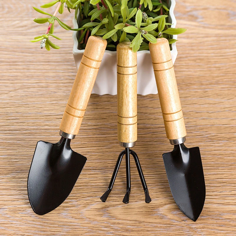 家用多肉松土铁铲铁铁锹盆栽花铲种花小铲子园艺工具三件套绿植