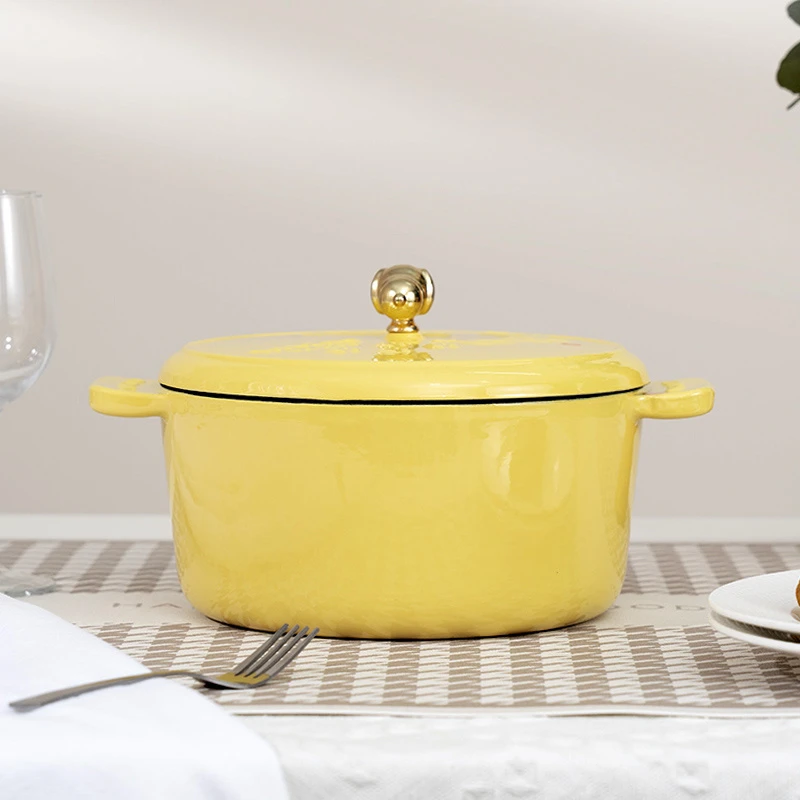 （好好专属）YANZAO/焱造铸铁珐琅锅22口径旺旺汤锅