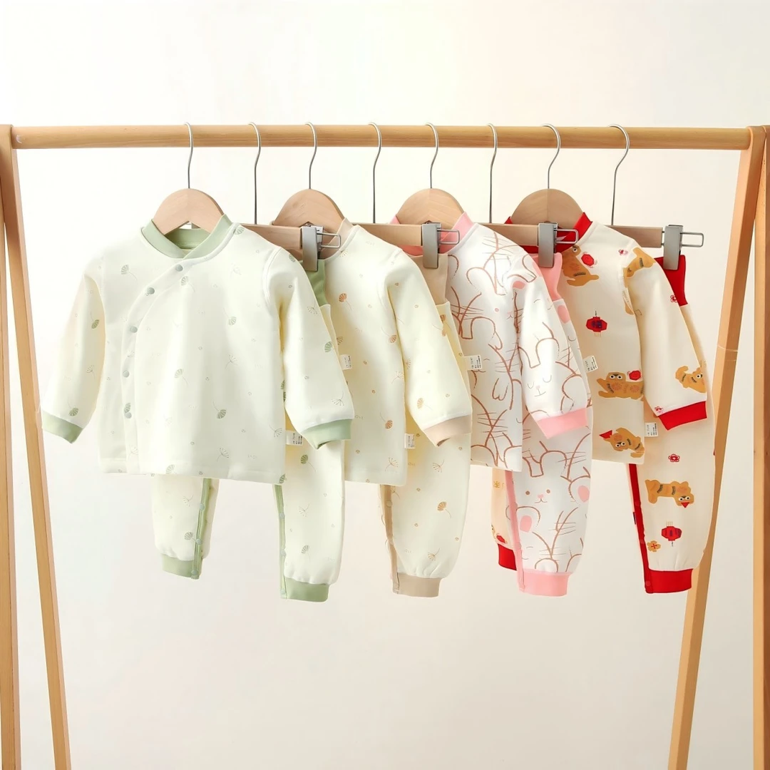 儿童夹棉套装冬季加厚秋衣秋裤保暖衣亲肤纯棉A类宝宝家居服睡衣