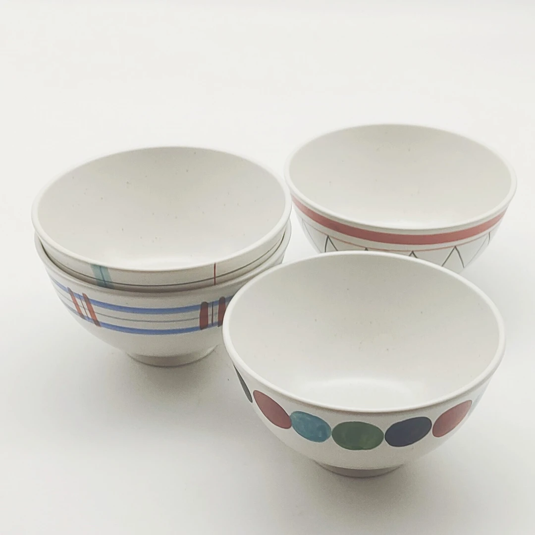 日本原装进口日式釉下彩餐具北欧水彩绘家用米饭碗喝粥碗多用碗