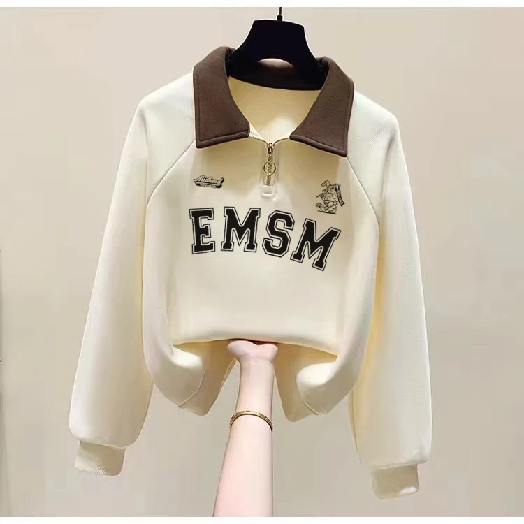 卫衣春秋款2024新款儿童秋装洋气长袖polo春装衫大童秋季翻领上衣