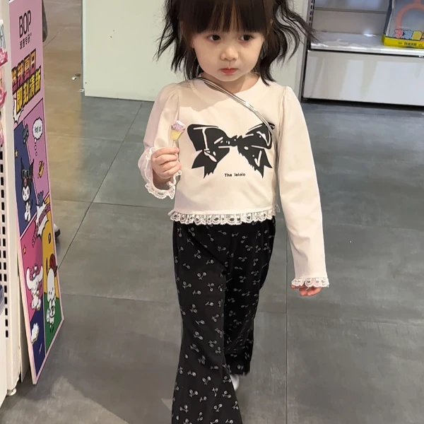 女童洋气初秋套装长袖+裤子两件套