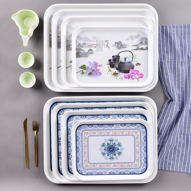 【单个装】托盘加厚家用茶盘耐摔杯盘收纳盘厨房水杯茶具酒店托盘